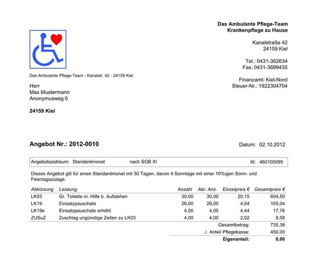 Rechnungsmuster Rechnugsmuster